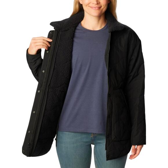 Columbia Women's Birchwood Quilted Jacket NWOT BLACK SIZE XXL - Picture 4 of 10